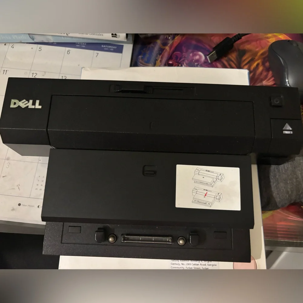 Black Laptop Docking Station Model K09A002 19.5V 6.7A/12.3A for Older Cables
